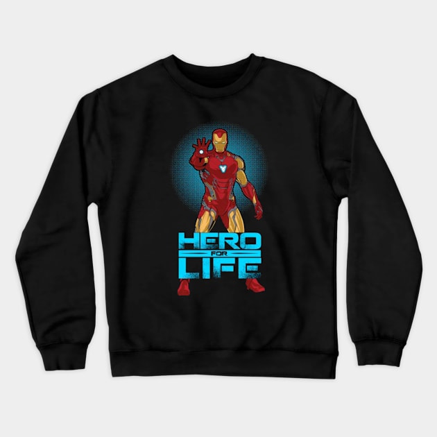 Hero for Life Crewneck Sweatshirt by peterhallam